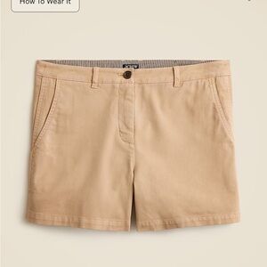 j crew heritage chino shorts 4”